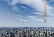 В Дубае хотят построить первый висящий в воздухе небоскреб