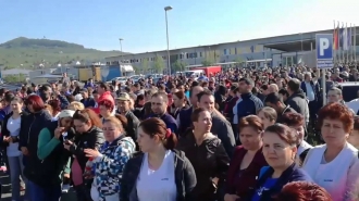 В Румынии бастуют работники фабрики которые не получали зарплату с прошлого года