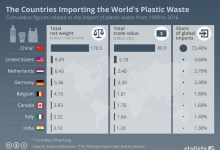 Страны, импортирующие пластиковые отходы мира